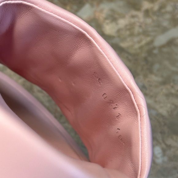 LOUIS VUITTON | Lambskin Embossed Monogram Jumbo Flatform Mule Sandals - Picture 4 of 8